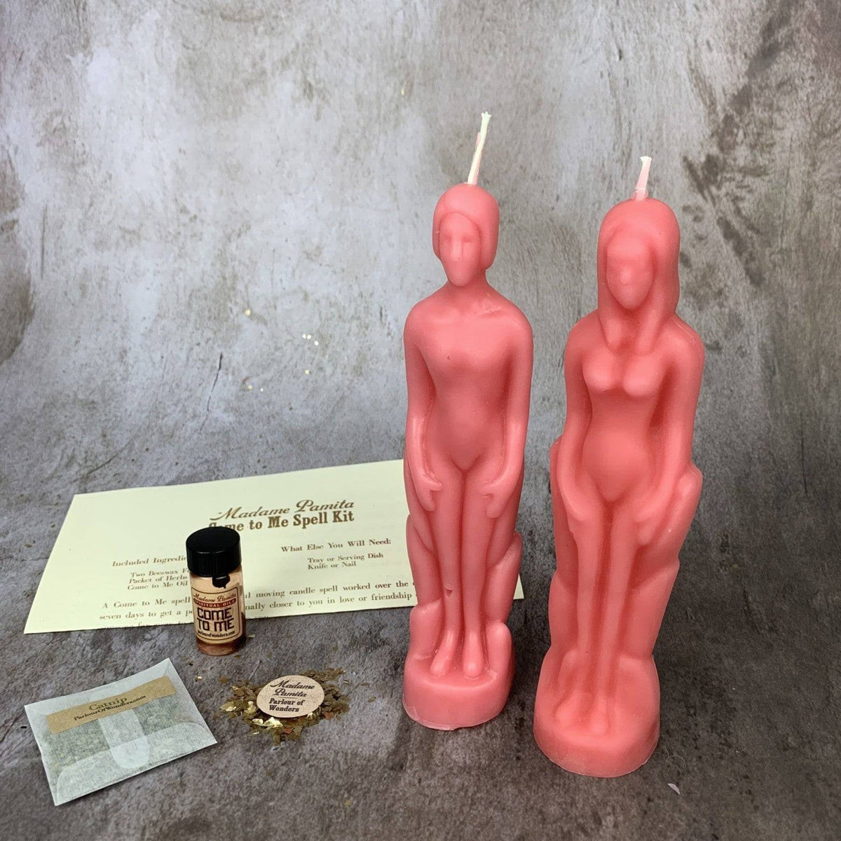 Come to Me Candle Spell Kit – Gender Neutral/Female Figures – Thorn & Thimble