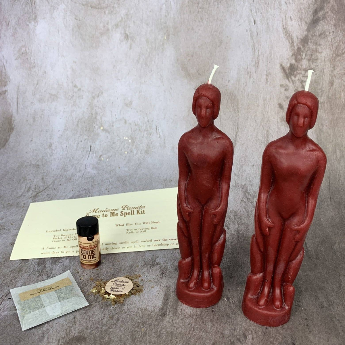 Come to Me Candle Spell Kit – Gender Neutral Figures – Thorn & Thimble