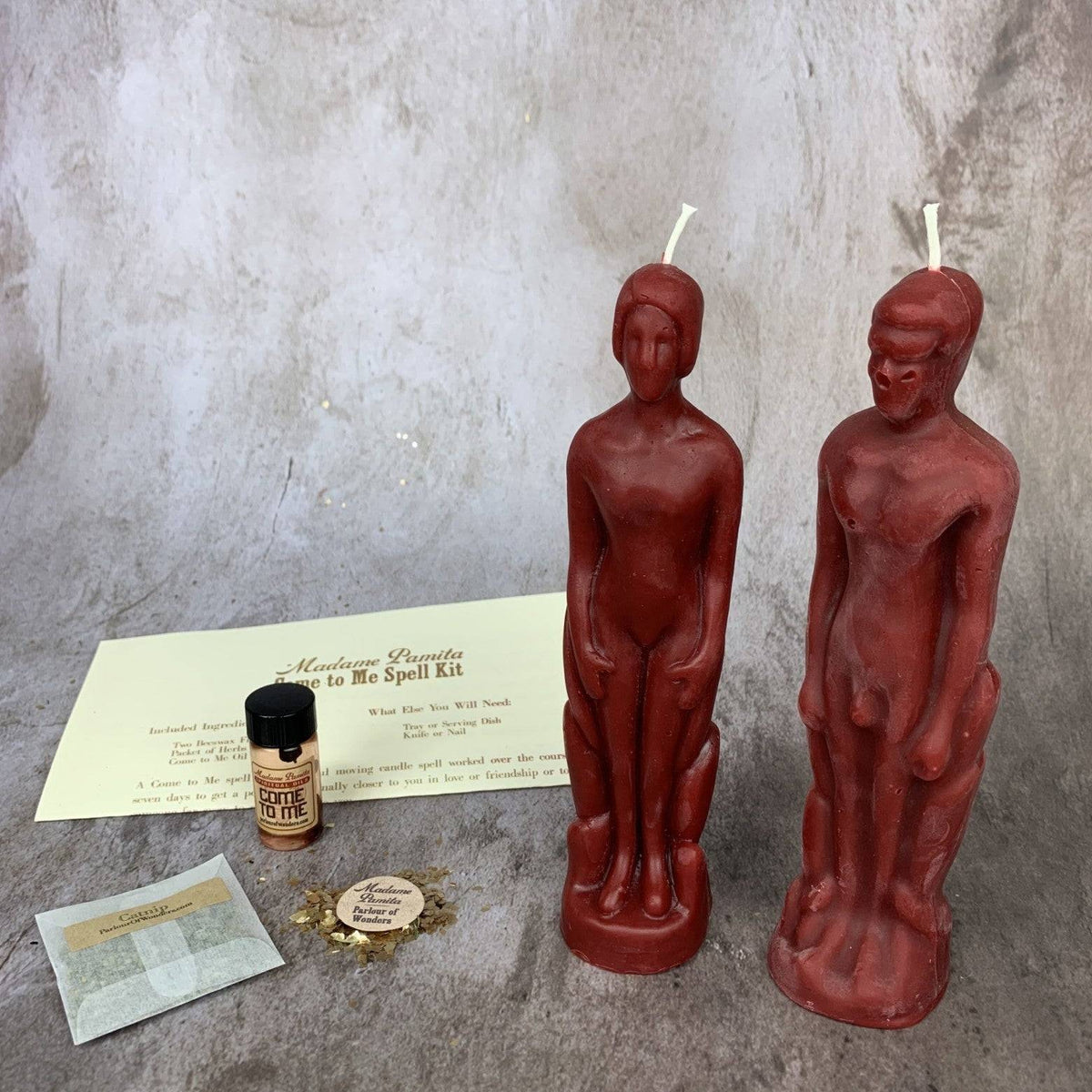 Come to Me Candle Spell Kit – Gender Neutral/Male Figures – Thorn & Thimble