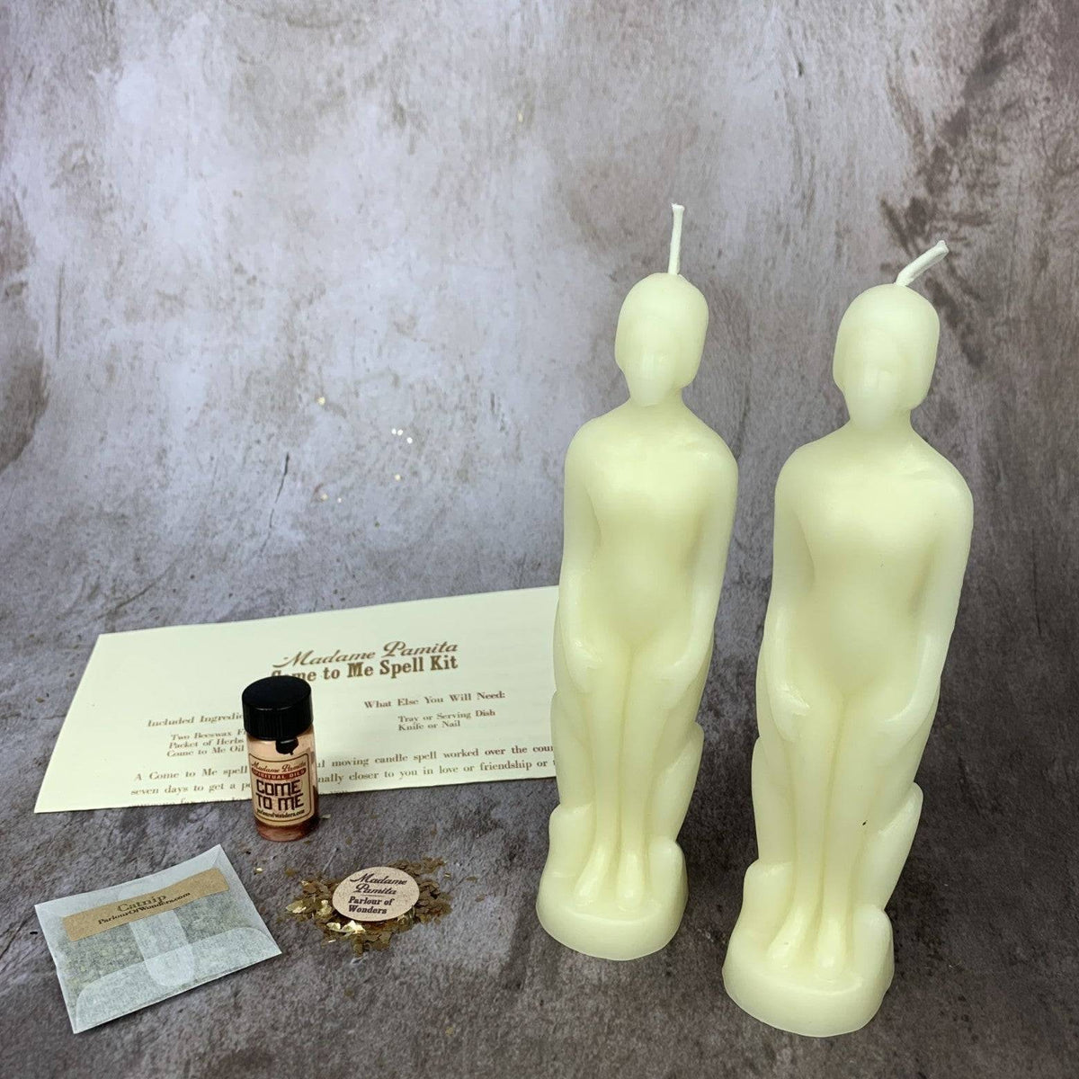 Come to Me Candle Spell Kit – Gender Neutral Figures – Thorn & Thimble