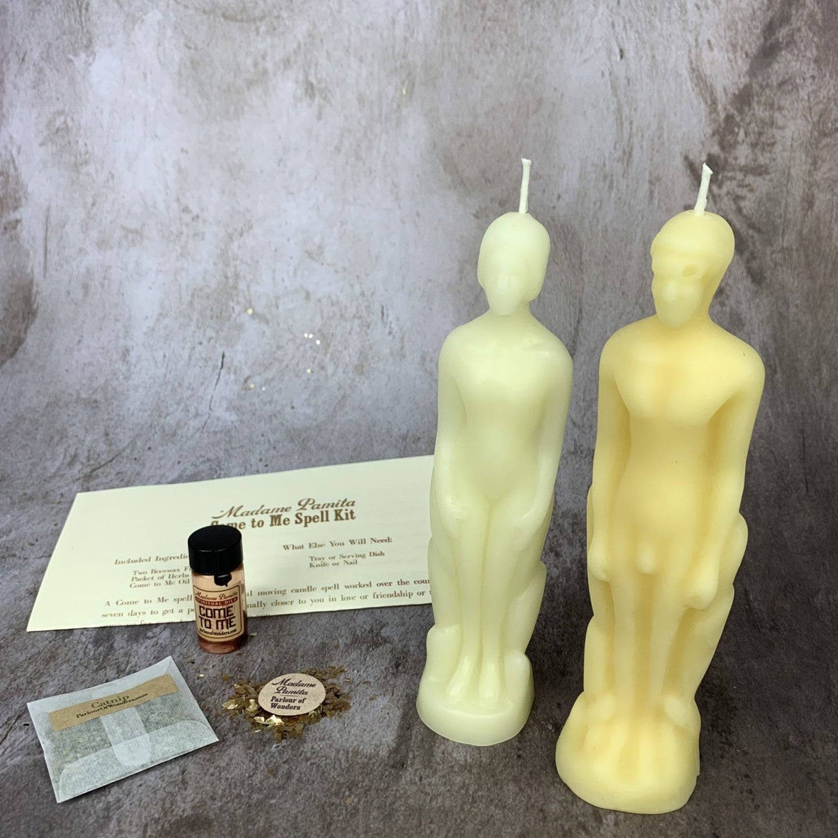 Come to Me Candle Spell Kit – Gender Neutral/Male Figures – Thorn & Thimble