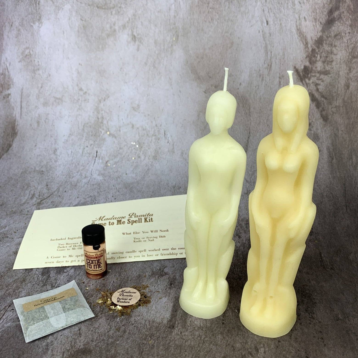 Come to Me Candle Spell Kit – Gender Neutral/Female Figures – Thorn & Thimble