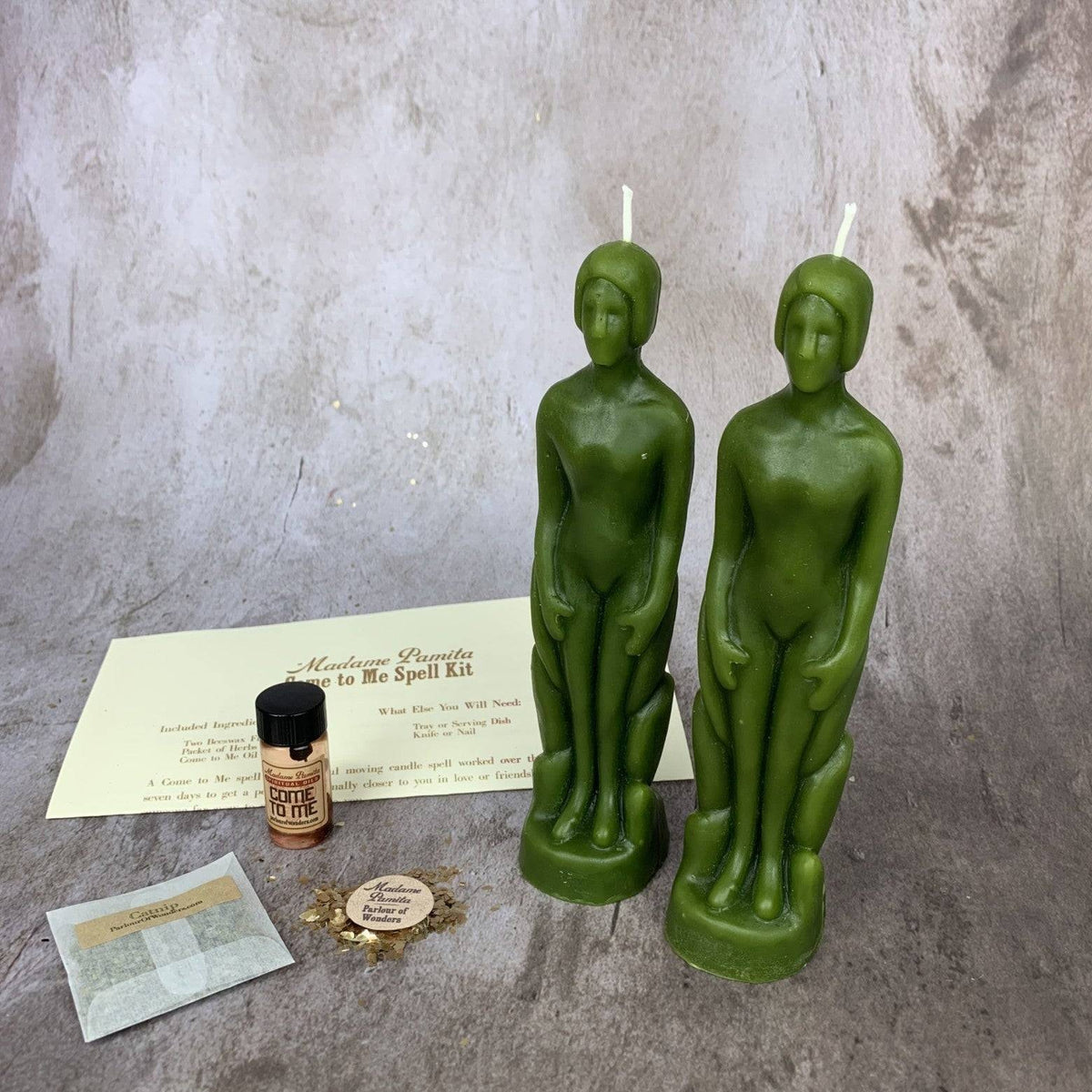 Come to Me Candle Spell Kit – Gender Neutral Figures – Thorn & Thimble