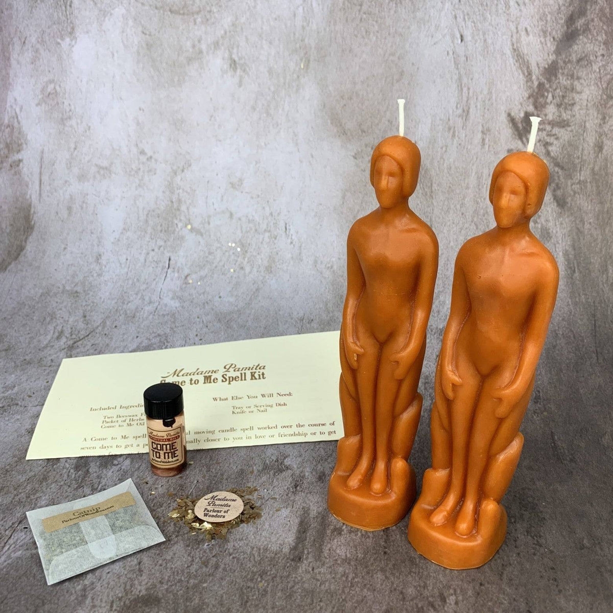 Come to Me Candle Spell Kit – Gender Neutral Figures – Thorn & Thimble