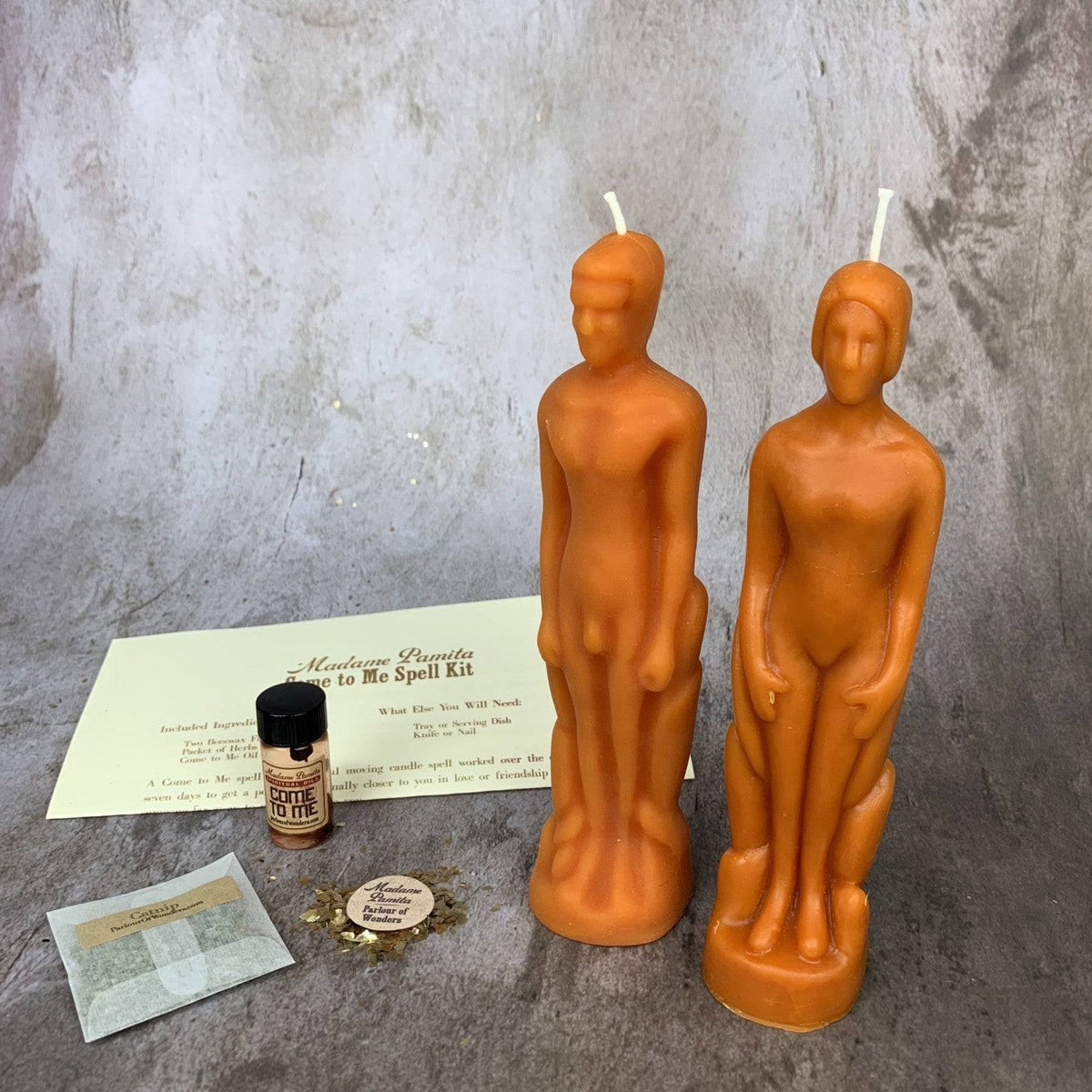 Come to Me Candle Spell Kit – Gender Neutral/Male Figures – Thorn & Thimble