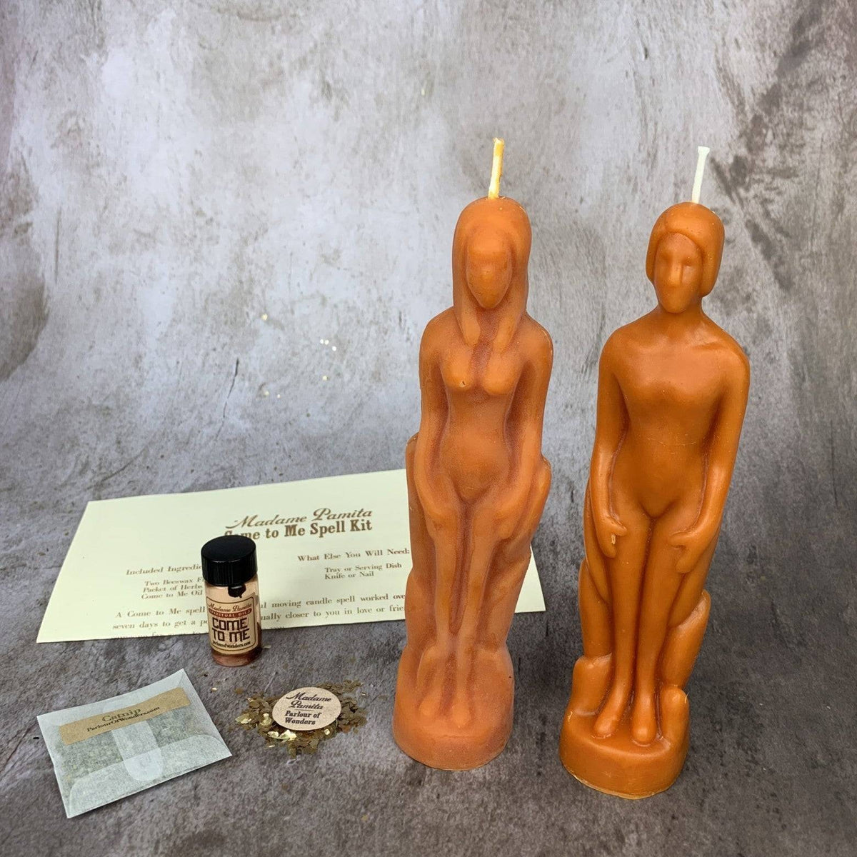 Come to Me Candle Spell Kit – Gender Neutral/Female Figures – Thorn & Thimble