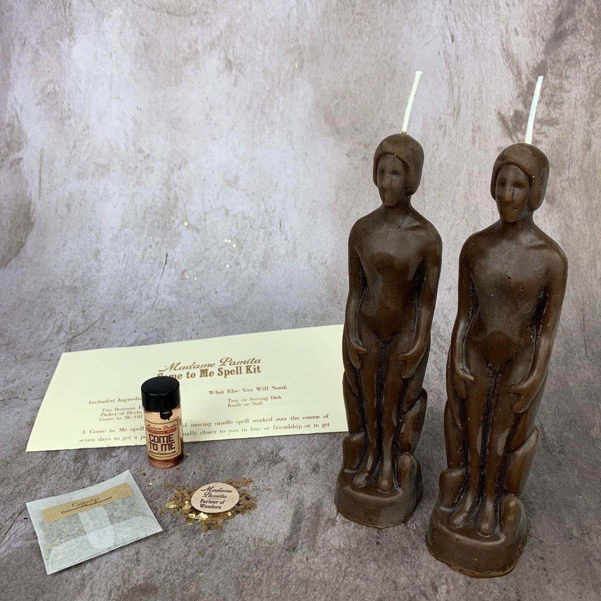 Come to Me Candle Spell Kit – Gender Neutral Figures – Thorn & Thimble
