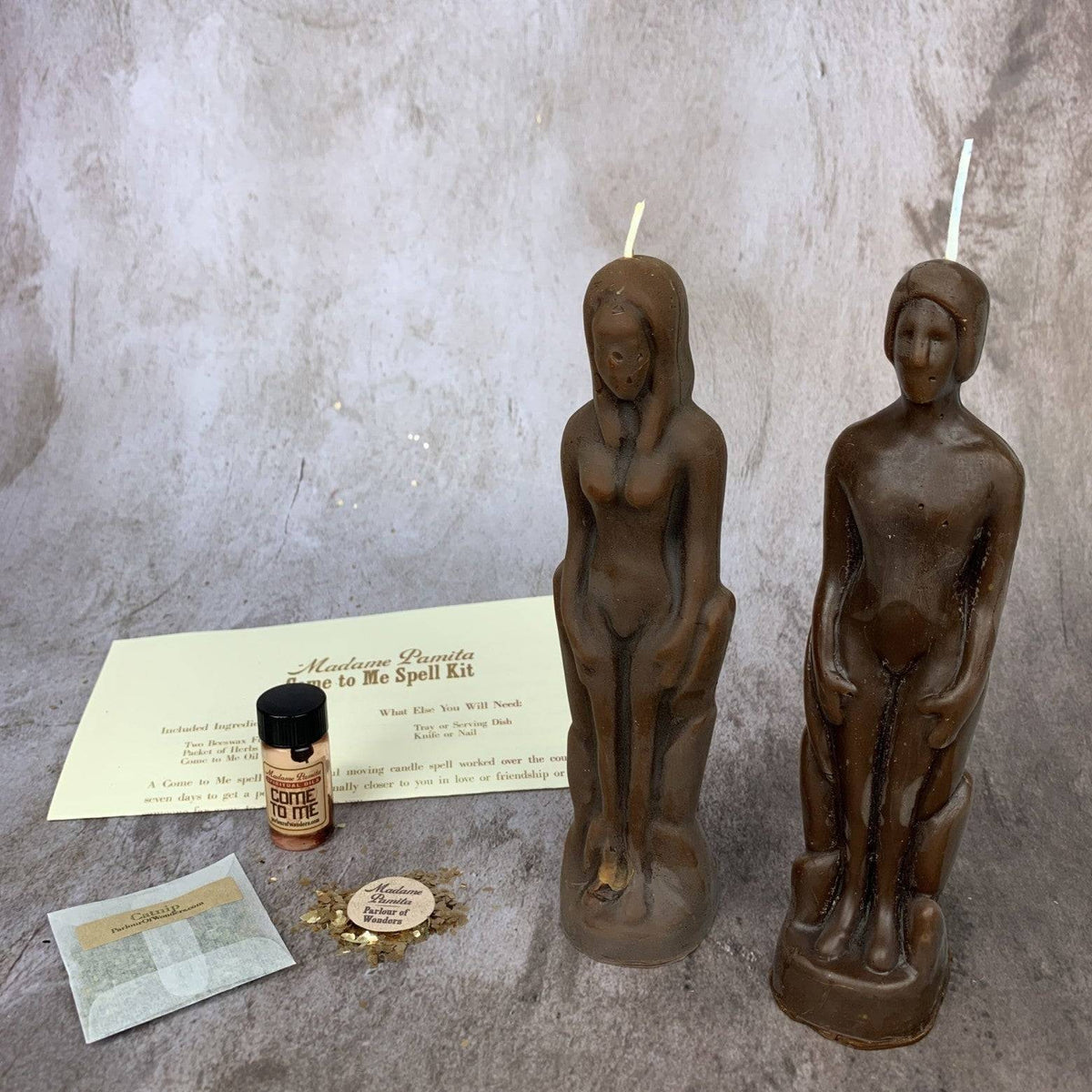 Come to Me Candle Spell Kit – Gender Neutral/Female Figures – Thorn & Thimble