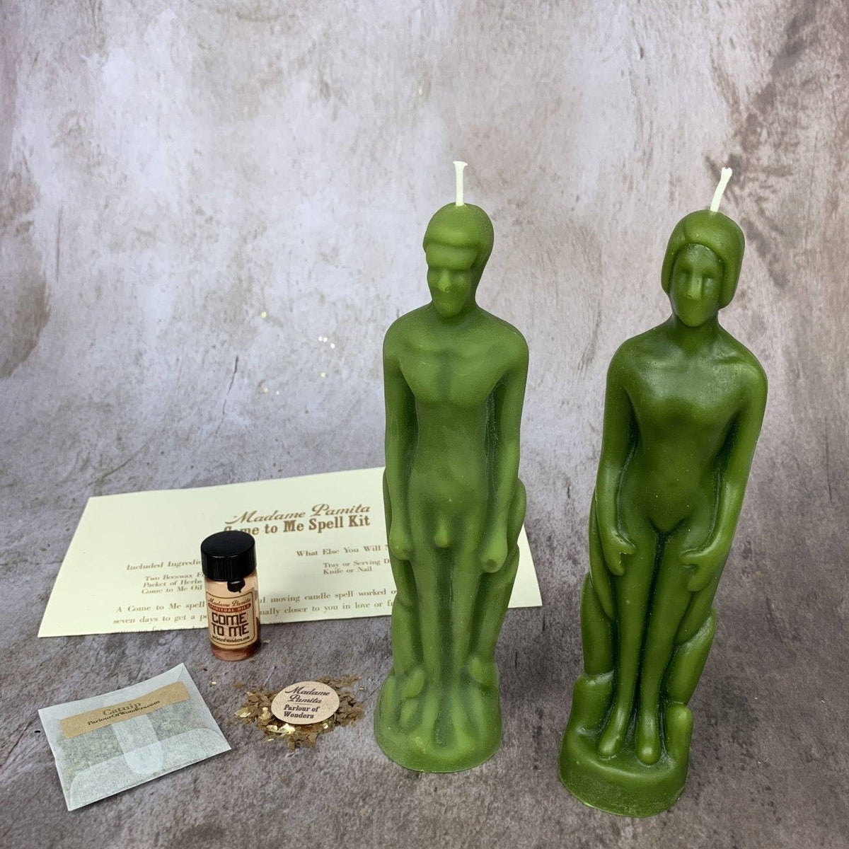 Come to Me Candle Spell Kit – Gender Neutral/Male Figures – Thorn & Thimble