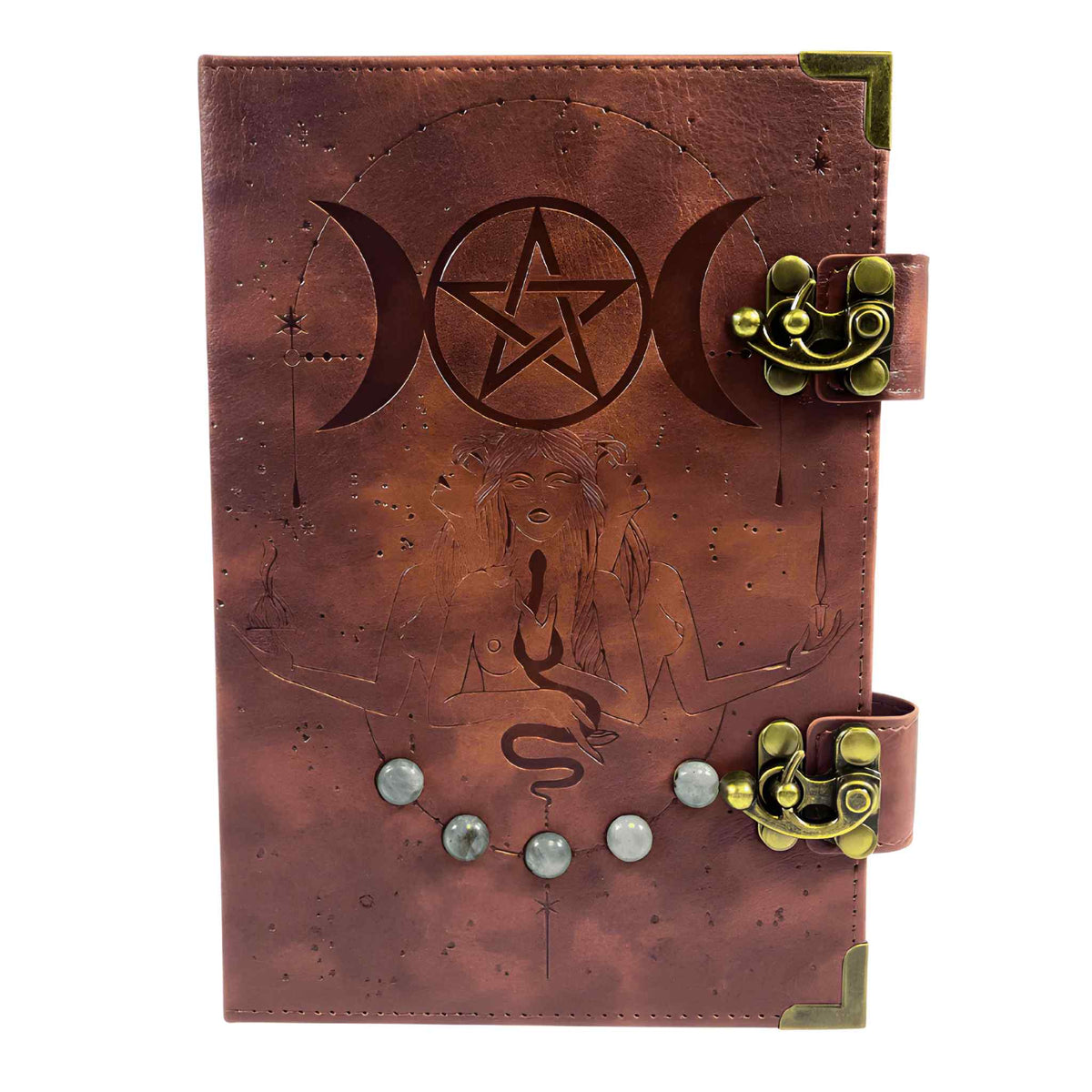 Moon Cycle Leather Journal – Thorn & Thimble