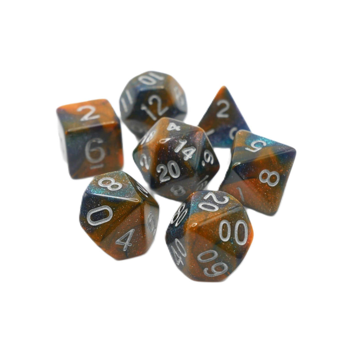 Mysterious Ink - 7-Piece RPG Dice Set – Thorn & Thimble
