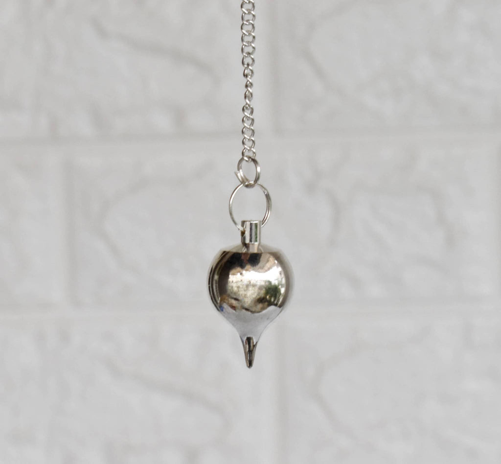 Brass Divination Pendulum – Gold Cone or Silver Ball – Thorn & Thimble