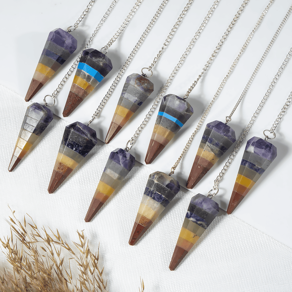 Seven-Chakra Crystal Pendulum – Thorn & Thimble