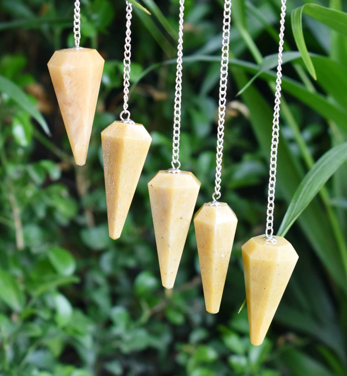 Yellow Aventurine Faceted Crystal Pendulum – Thorn & Thimble