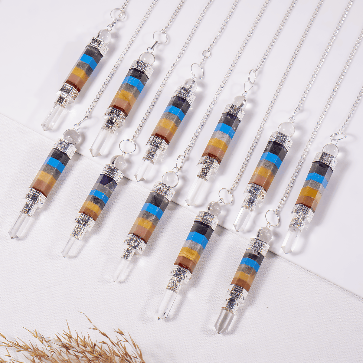 Seven-Chakra Crystal Pendulum – Thorn & Thimble
