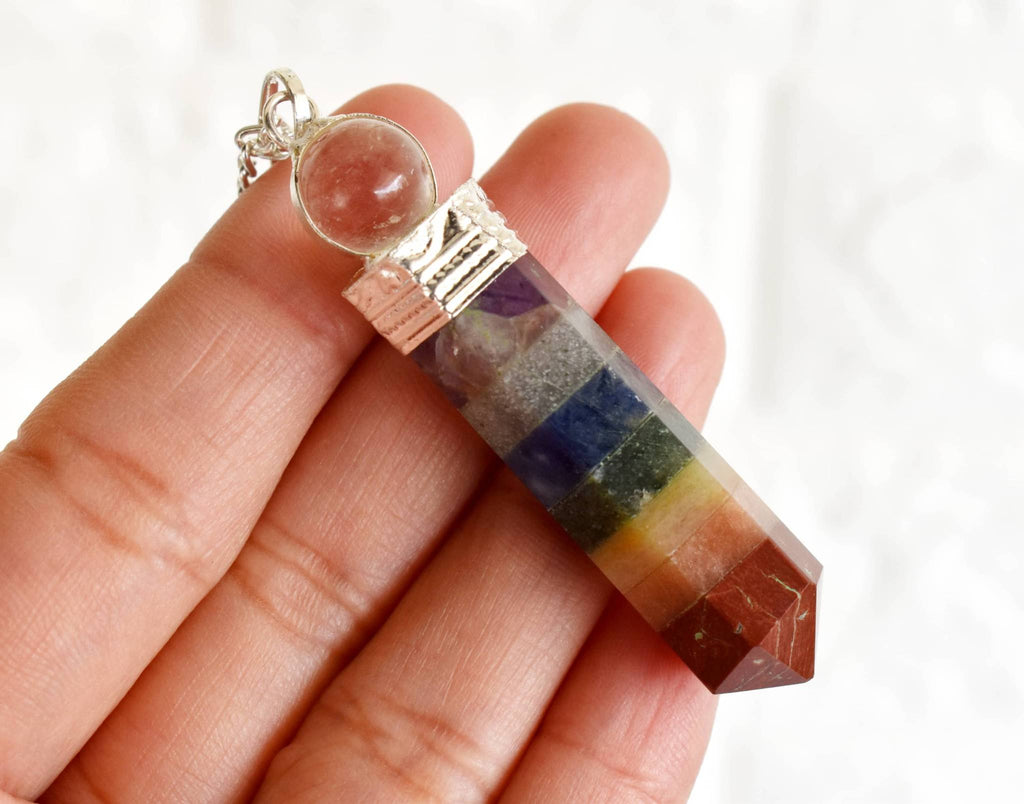 Seven-Chakra Crystal Pendulum – Thorn & Thimble