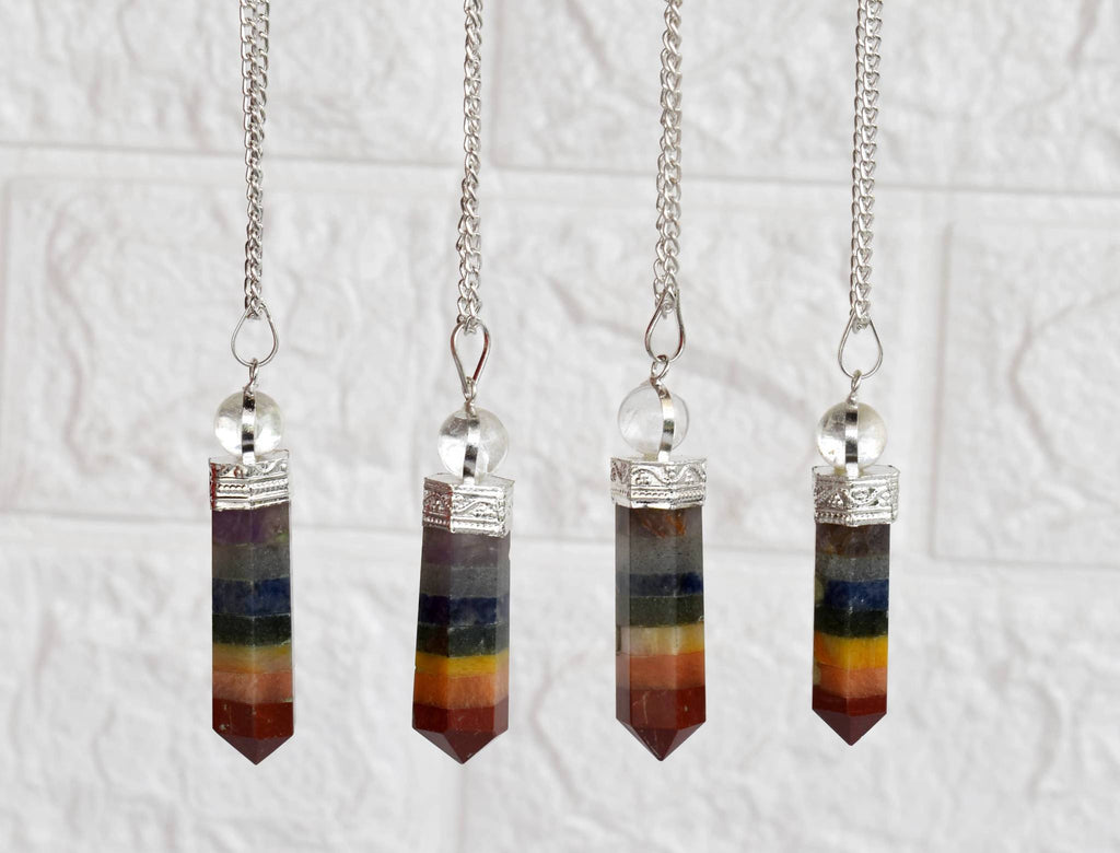 Seven-Chakra Crystal Pendulum – Thorn & Thimble