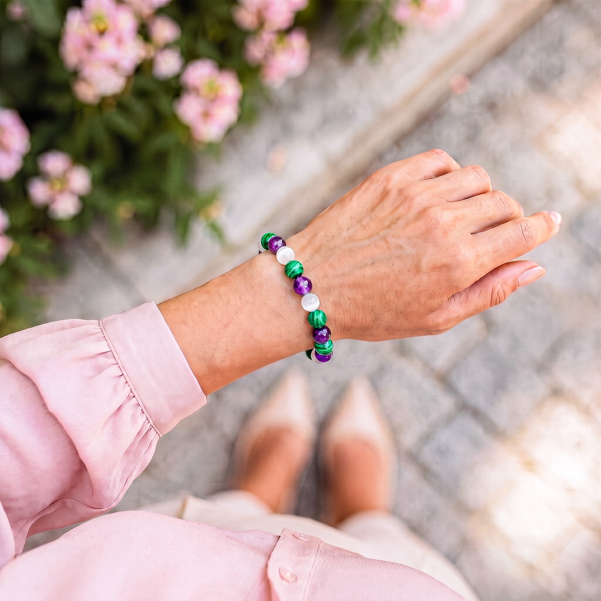 Triple Crystal Balance Bracelet