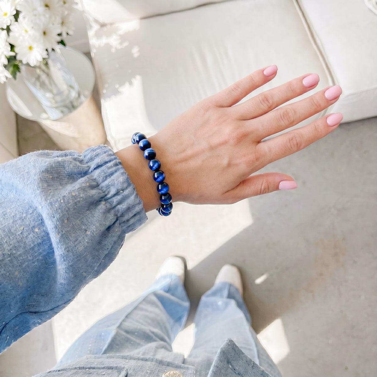 Blue Tiger’s Eye Bracelet