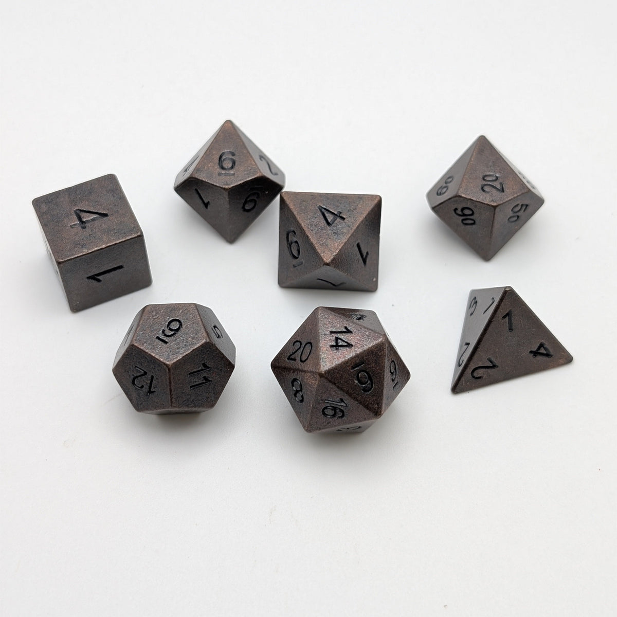 Copper Ore - 7-Piece RPG Dice Set – Thorn & Thimble