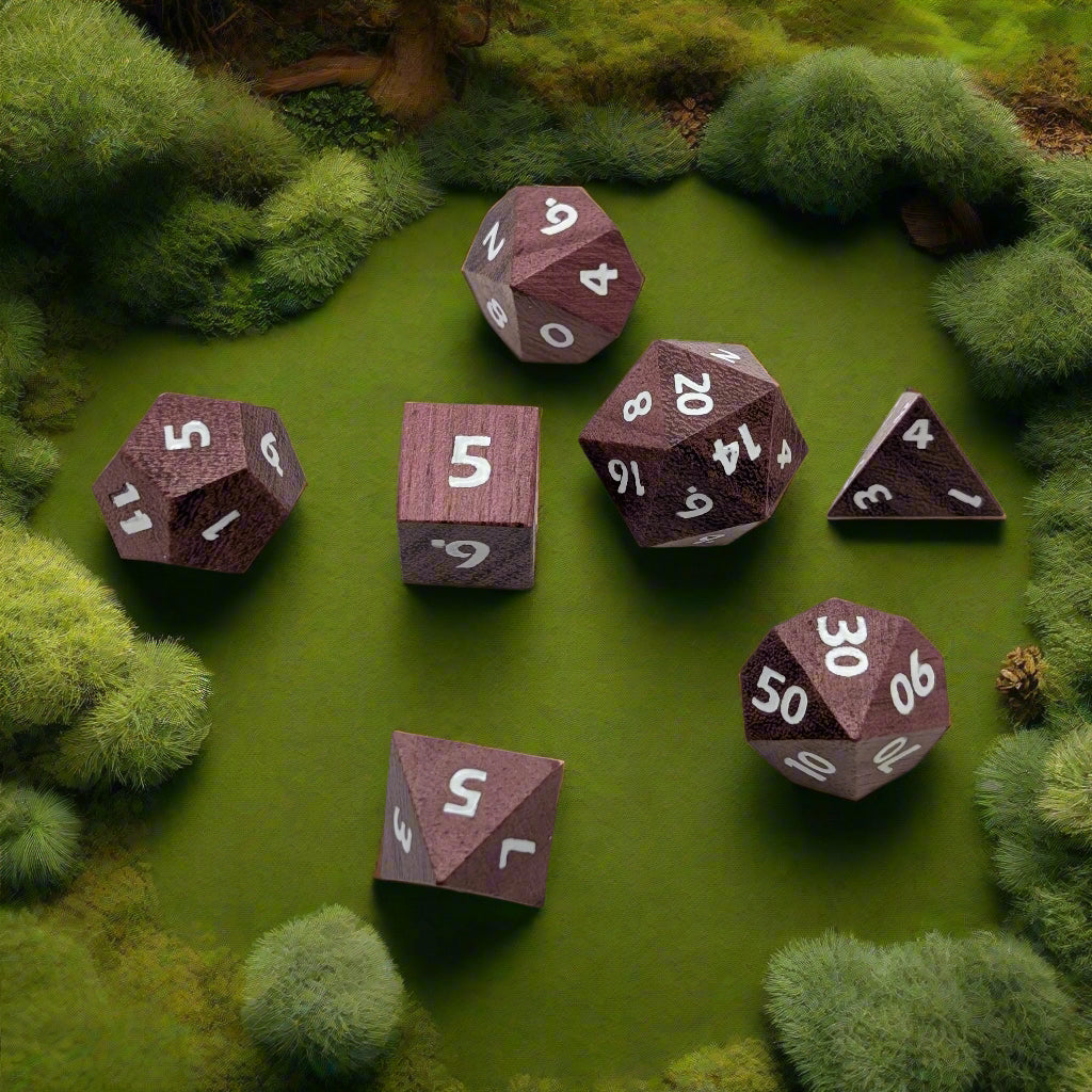 Briarwood Berry - 7-Piece RPG Dice Set – Thorn & Thimble