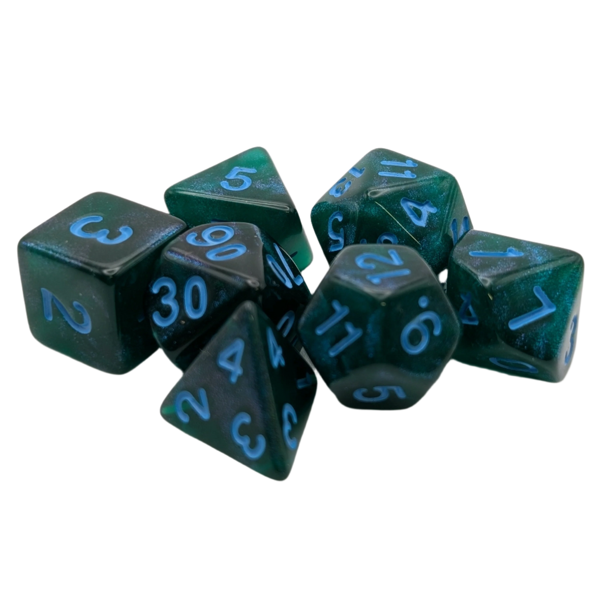 Lake Bottom - 7-Piece RPG Dice Set – Thorn & Thimble