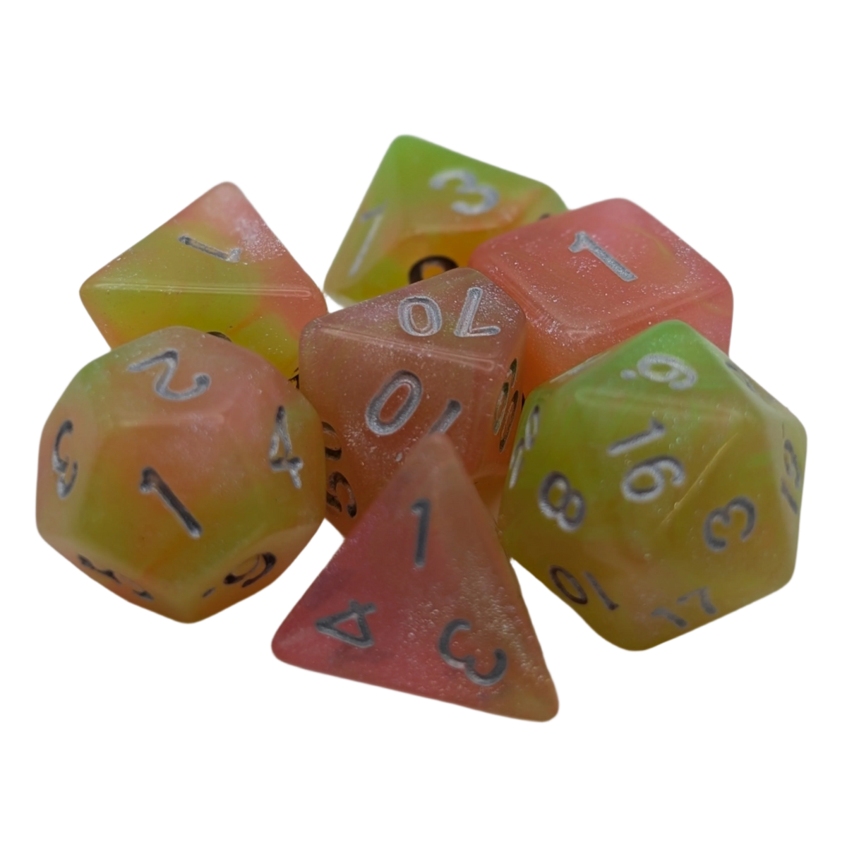Summer's Joy - 7-Piece RPG Dice Set – Thorn & Thimble