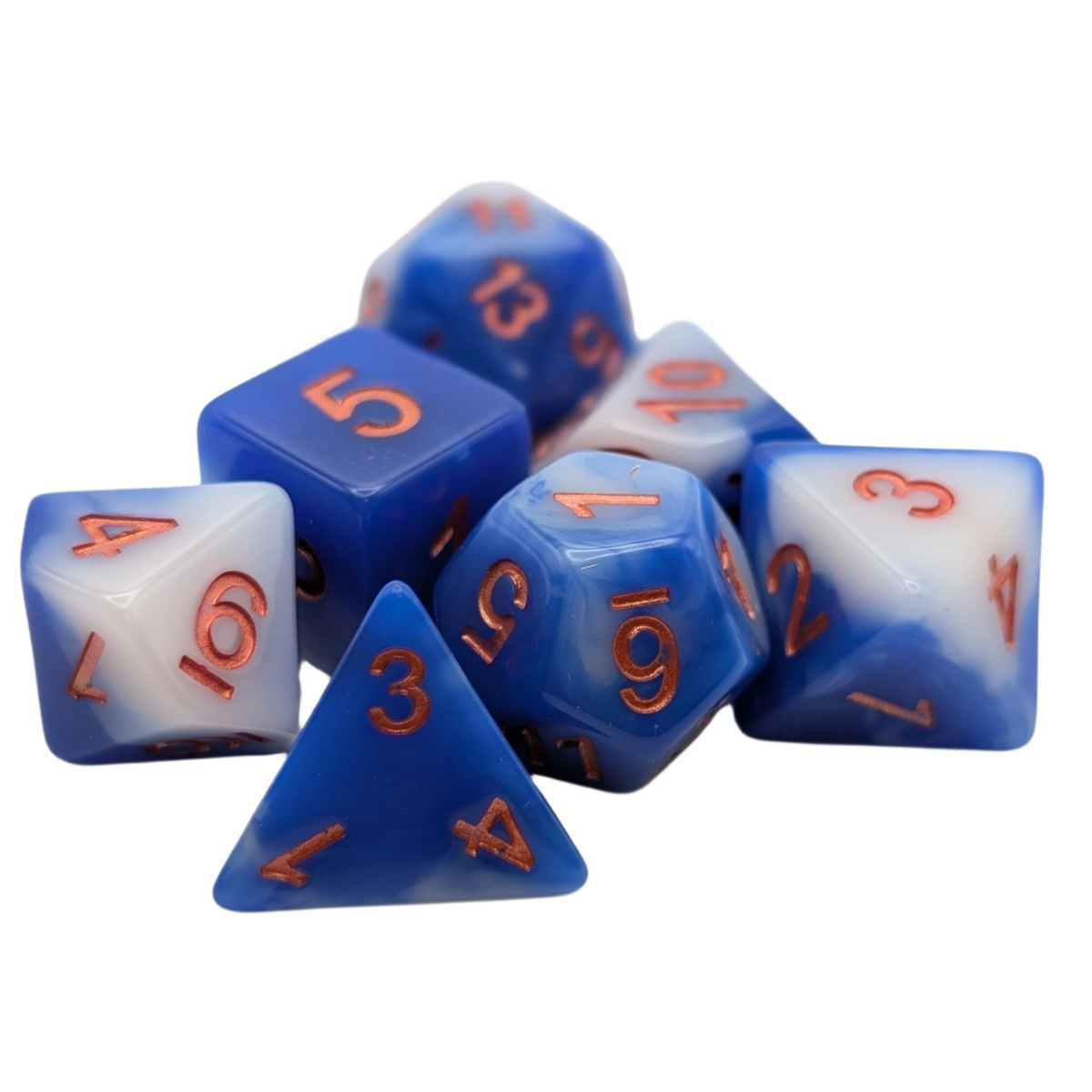 Sea and Sky- 7-Piece RPG Dice Set – Thorn & Thimble