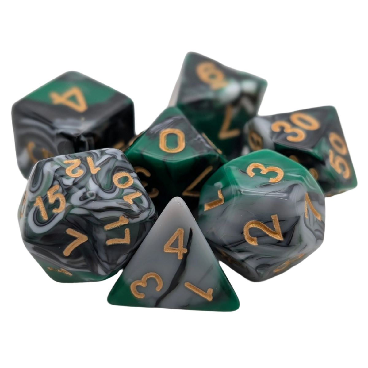 Mint Shake - 7-Piece RPG Dice Set – Thorn & Thimble