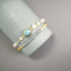 Labradorite Adjustable Stacking Bracelet Set – Thorn & Thimble
