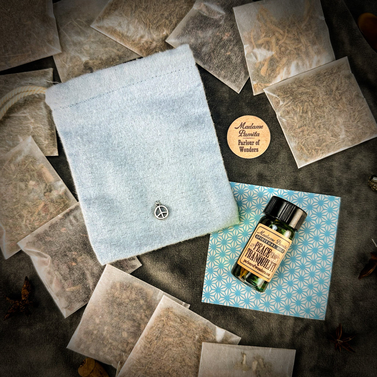Peace & Tranquility Mojo Bag Kit – Regular Strength – Thorn & Thimble
