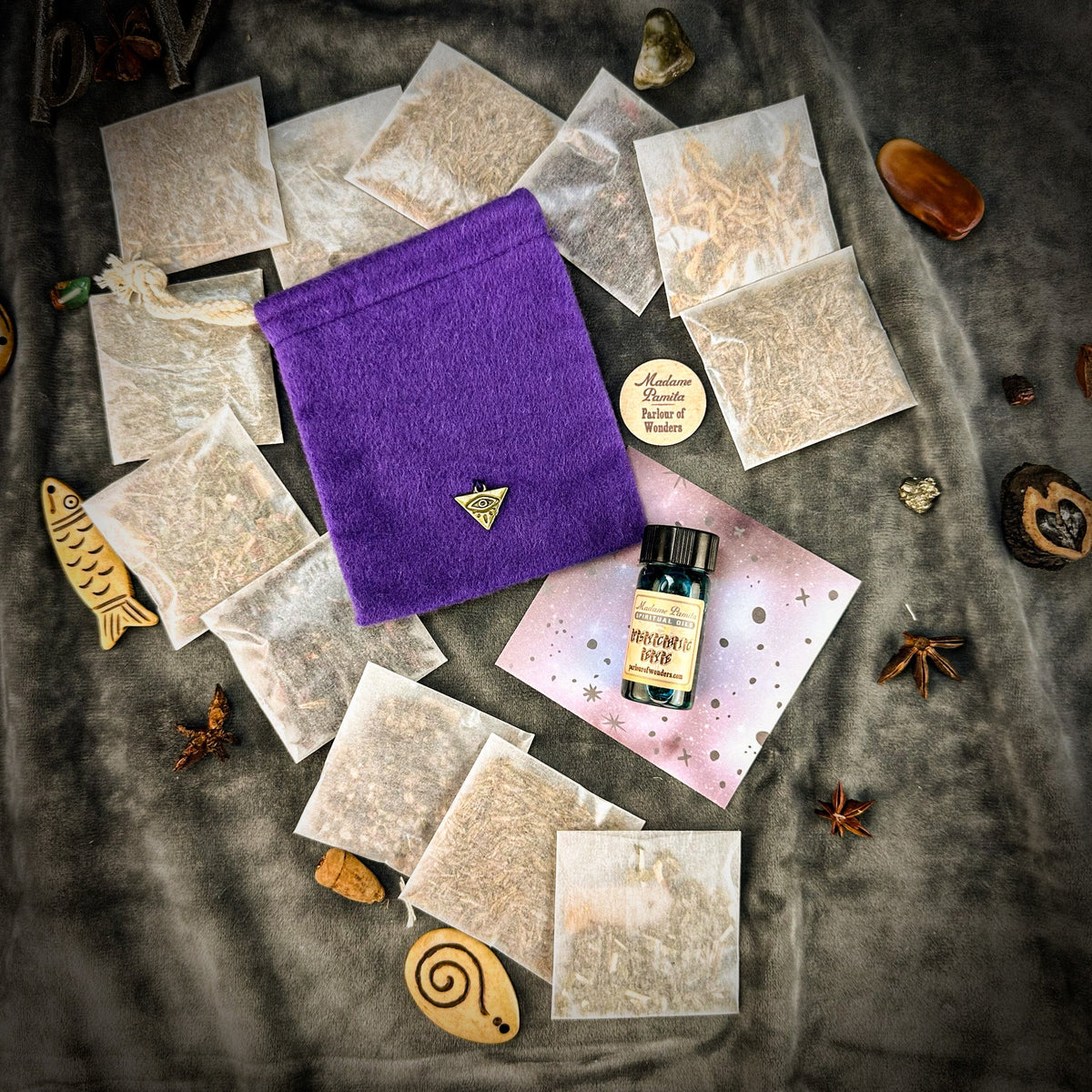 Psychic Eye Mojo Bag Kit – Triple Strength – Thorn & Thimble