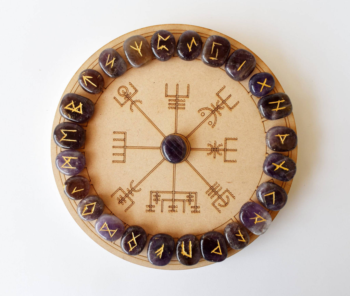 Amethyst Rune Set (Protection and Anxiety Relief) – Thorn & Thimble