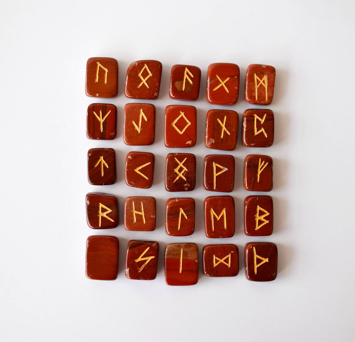 Red Jasper Rune Set (Breaking Addictions and Trust) – Thorn & Thimble
