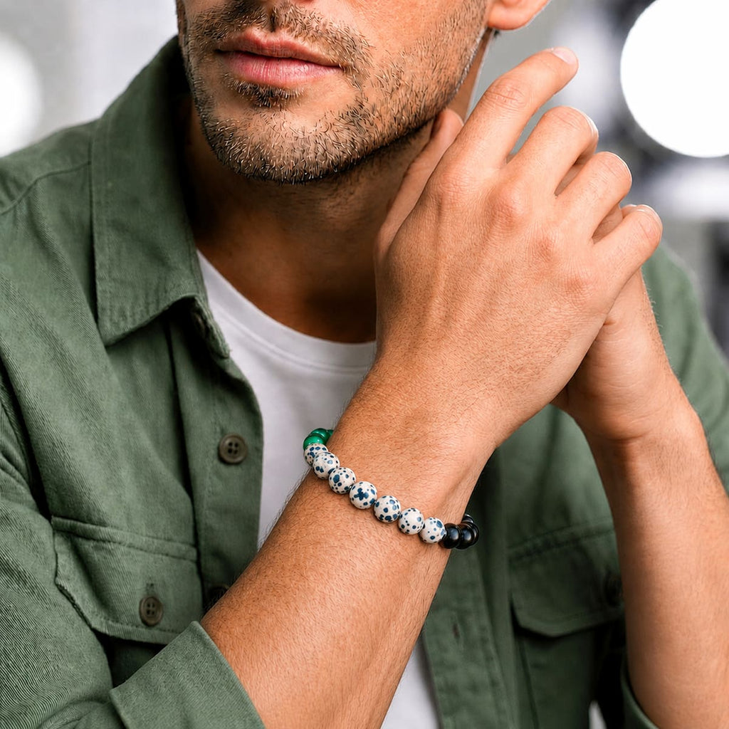 Soul Reset: Dalmatian Jasper Bracelet