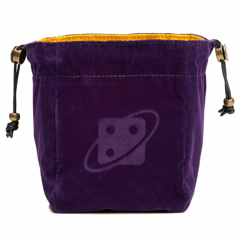 Purple and Gold Reversible Dice Bag Sirius Dice Co