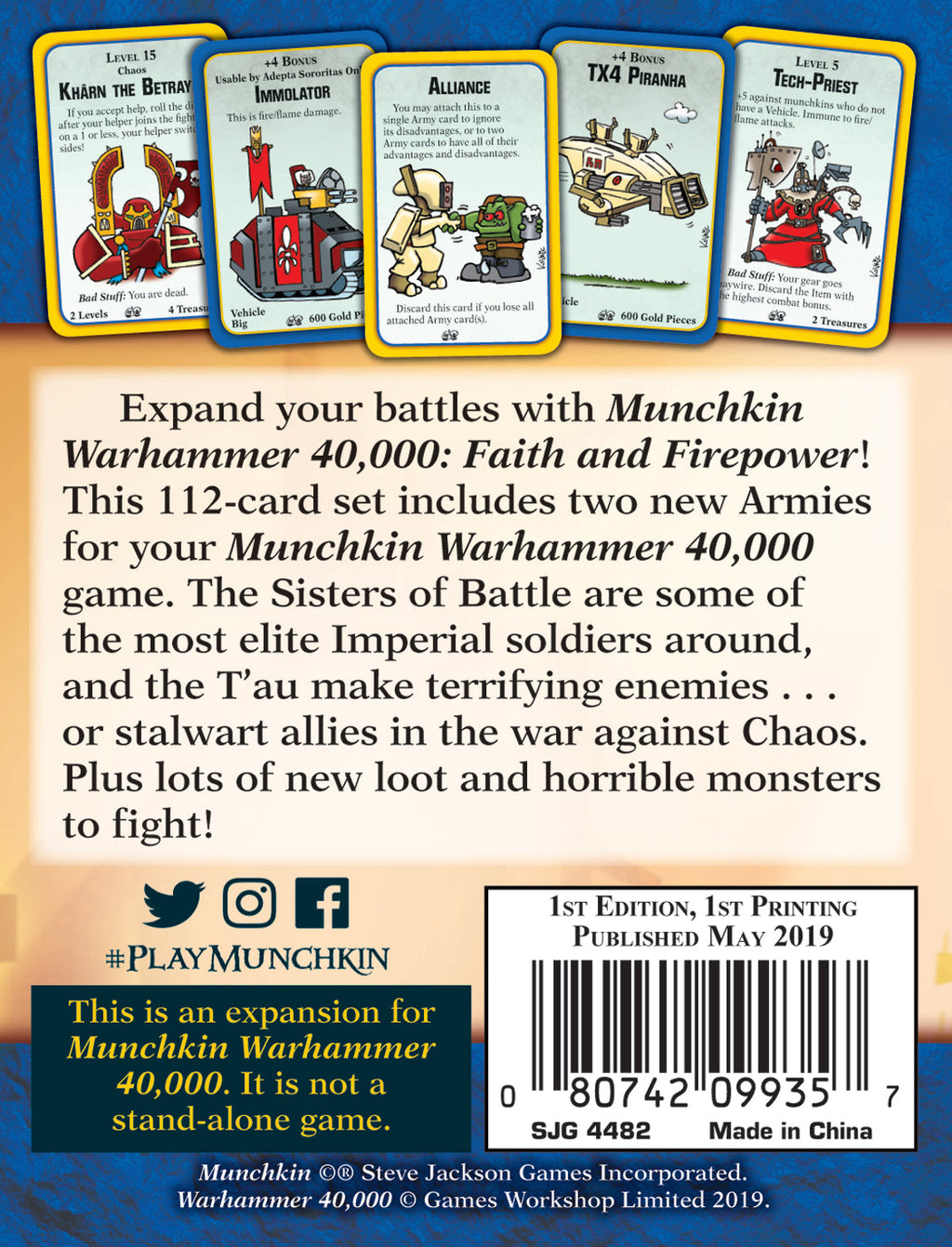 Munchkin: Warhammer 40K - Faith and Firepower