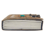 Turquoise Stone Leather Journal – Thorn & Thimble
