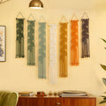 Vela Vertical Macrame Wall Hanging - Green & Earth