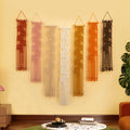 Vela Vertical Macrame Wall Hanging - Pink & Earth
