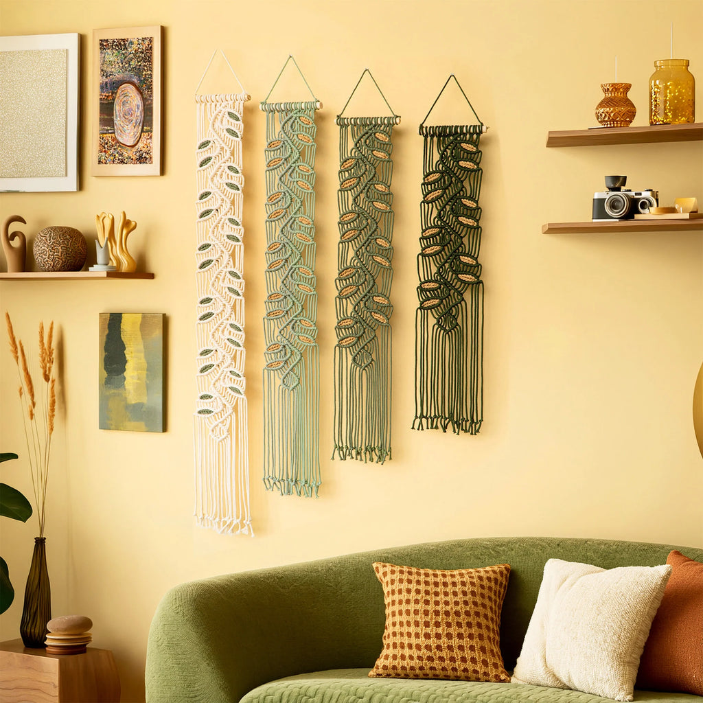 Vesta Green Macrame Wall Hangings