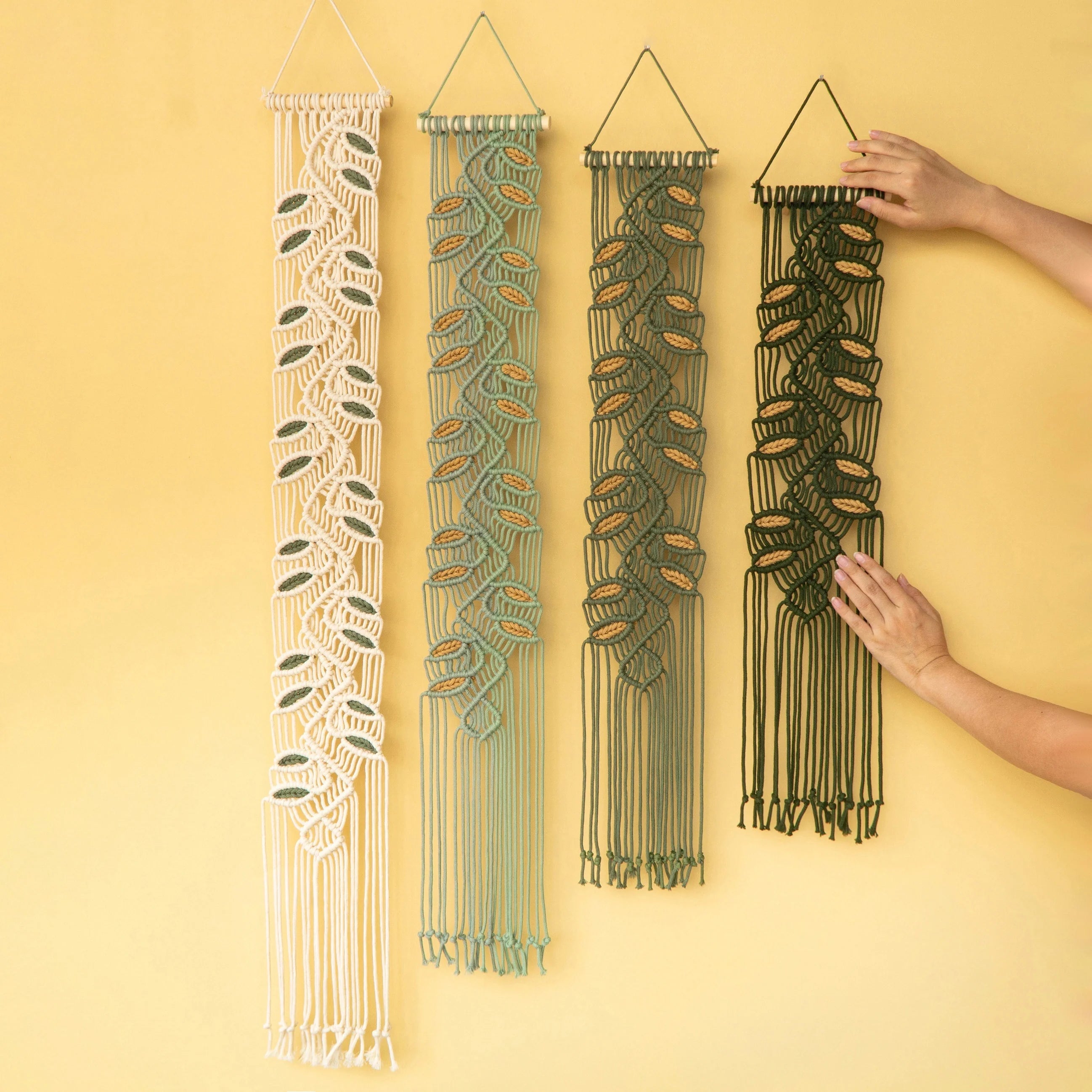 Vesta Green Macrame Wall Hangings