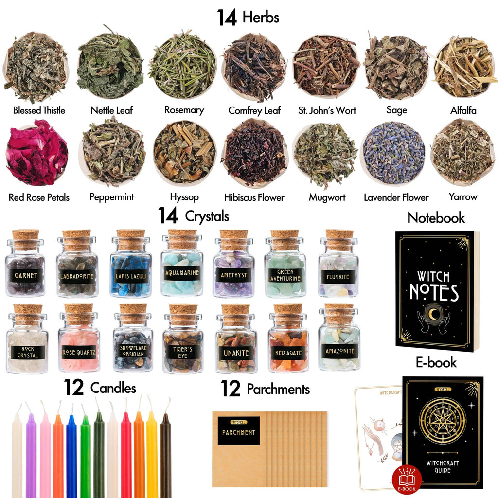 Witchcraft Altar Starter Kit – 54 Pieces – Thorn & Thimble