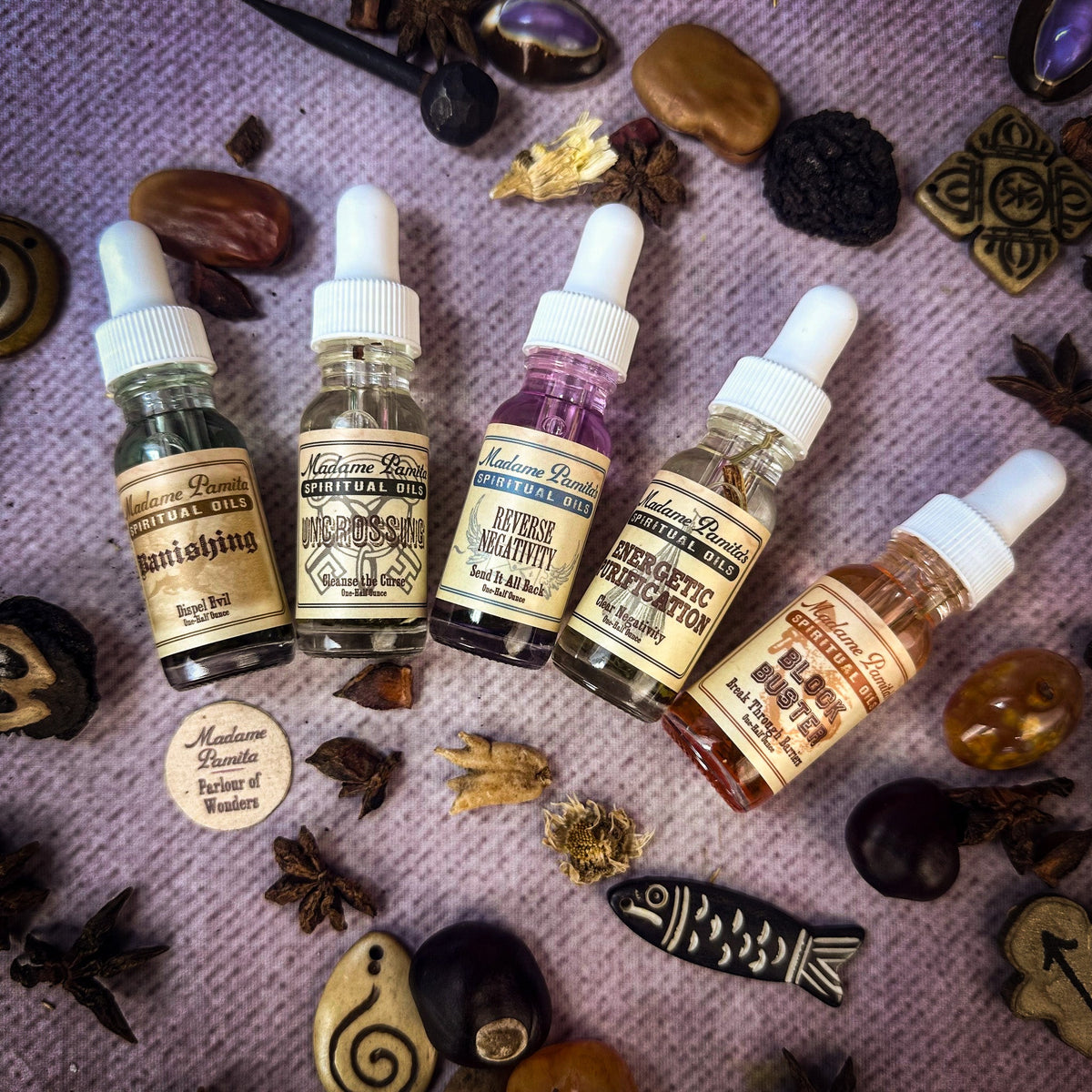 Spiritual Oil Variety Pack: Cleansing Magic – Thorn & Thimble