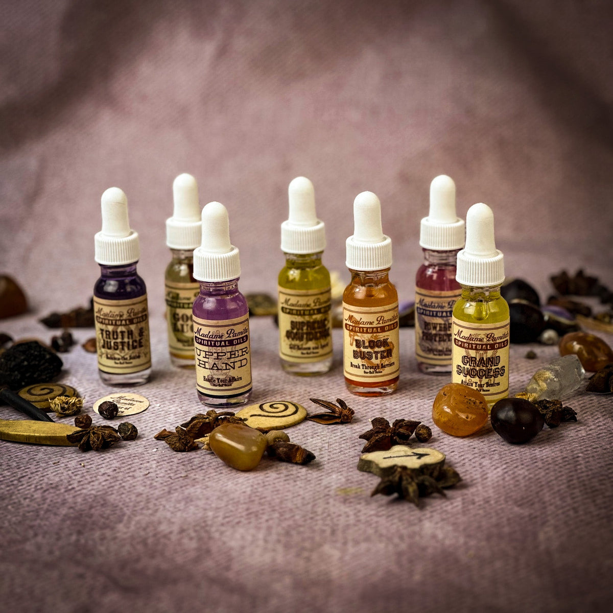 Spiritual Oil Variety Pack: Court Case Magic – Thorn & Thimble
