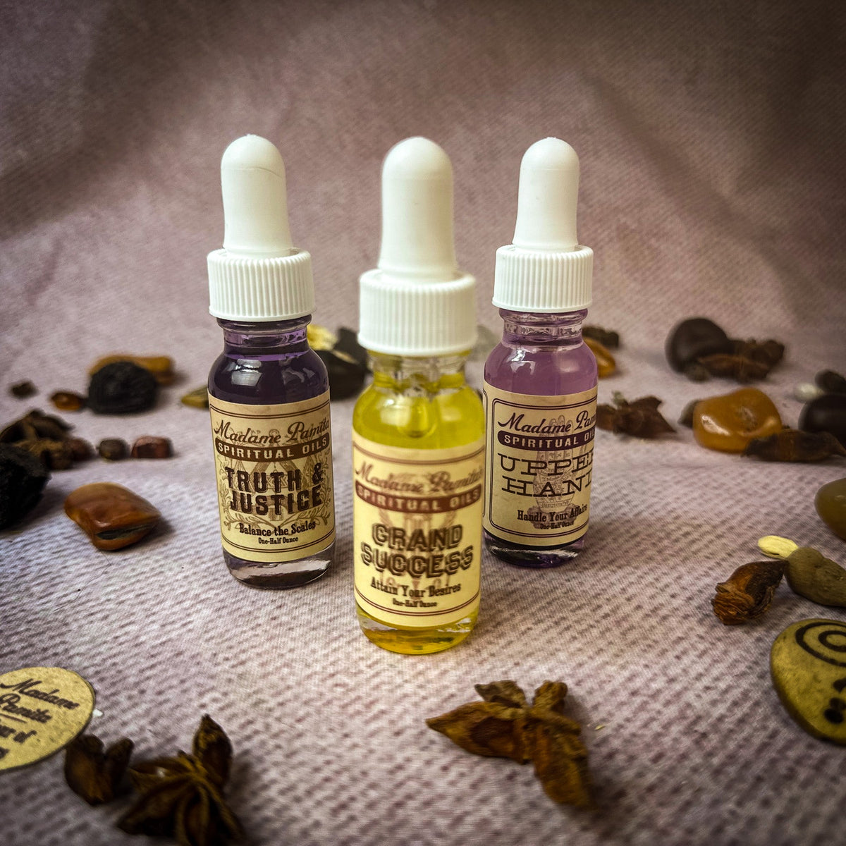 Spiritual Oil Variety Pack: Court Case Magic – Thorn & Thimble