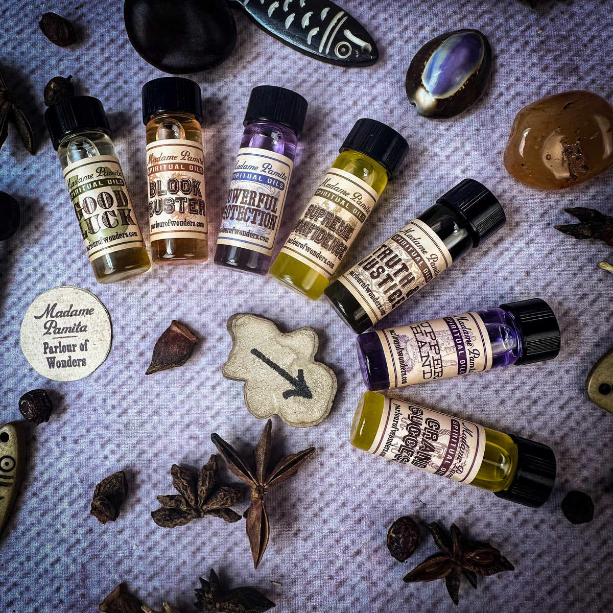 Spiritual Oil Variety Pack: Court Case Magic – Thorn & Thimble