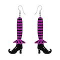 Bewitching Booties Purple Earrings by Lipstick & Chrome