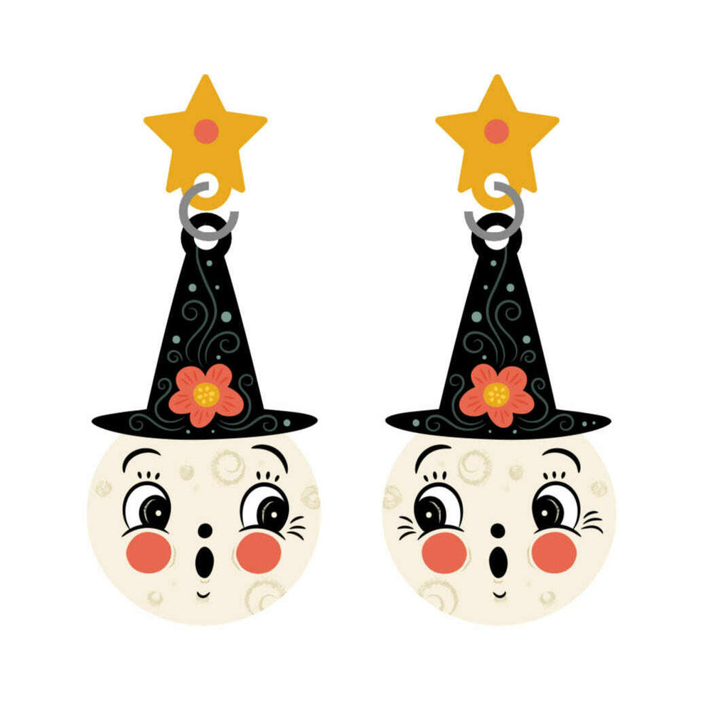 Bloomin' Luna Witch Statement Earrings by Johanna Parker x Lipstick & Chrome