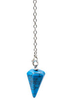 Blue Howlite Crystal Pendulum – Thorn & Thimble